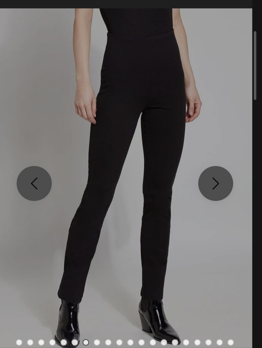 Lysse Pull On Black Jeggings With Lyssé Patented 360° Smoothing Waistband Size L